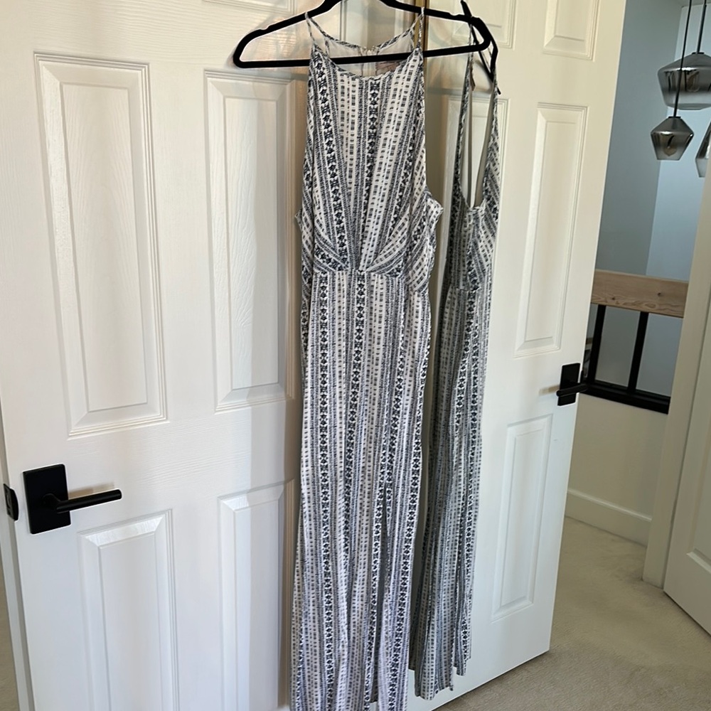 Forever 21 Silver Sequin Halter Maxi Dress